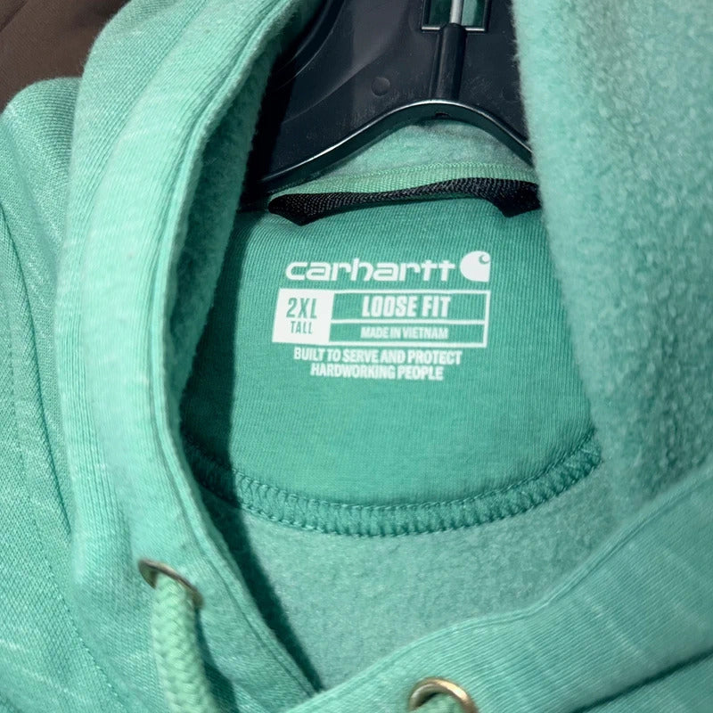 Carhartt Men’s Hoodie Hooded Sweatshirt XXL Loose Tall