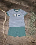 Marie Nicole Boys Dino T-Shirt & Shorts Set Size 5 NWT