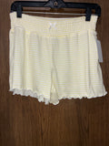 Women’s Wild Indigo Yellow Striped Shorts Size Medium