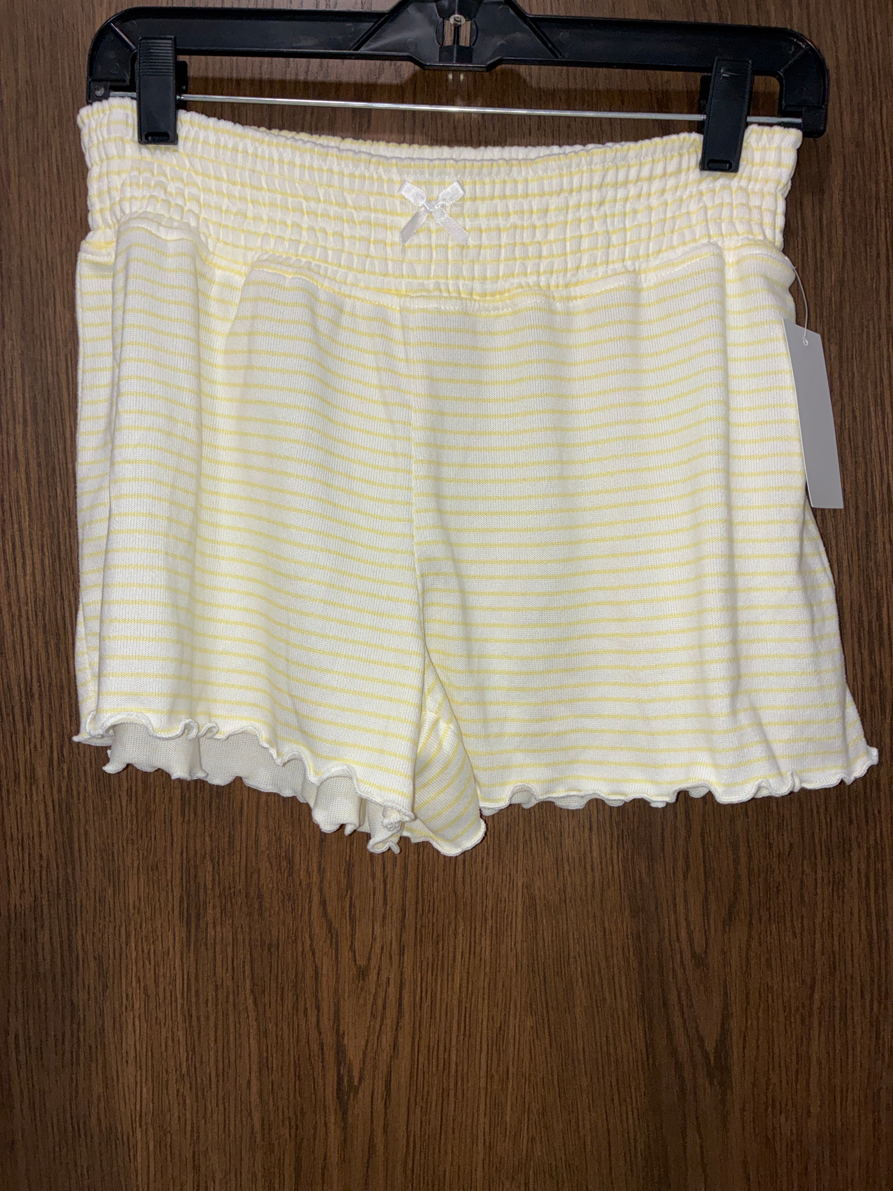 Women’s Wild Indigo Yellow Striped Shorts Size Medium