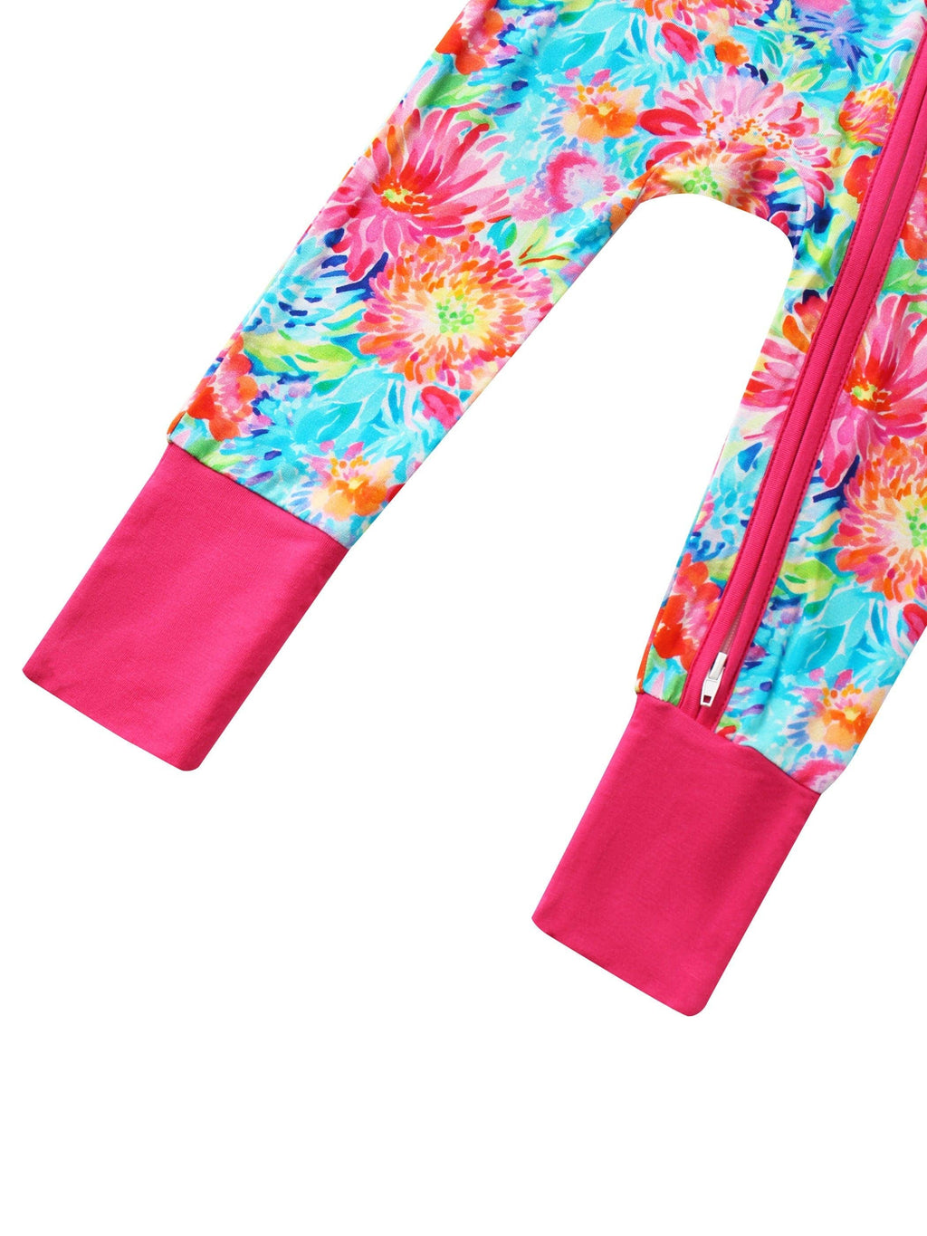 PoshTOT Chrysanthemum Bamboo Baby Convertible Zippy Romper: 3-6M
