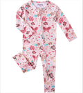 PoshTOT Butterfly Bamboo Baby Convertible Zippy Romper: 0-3M
