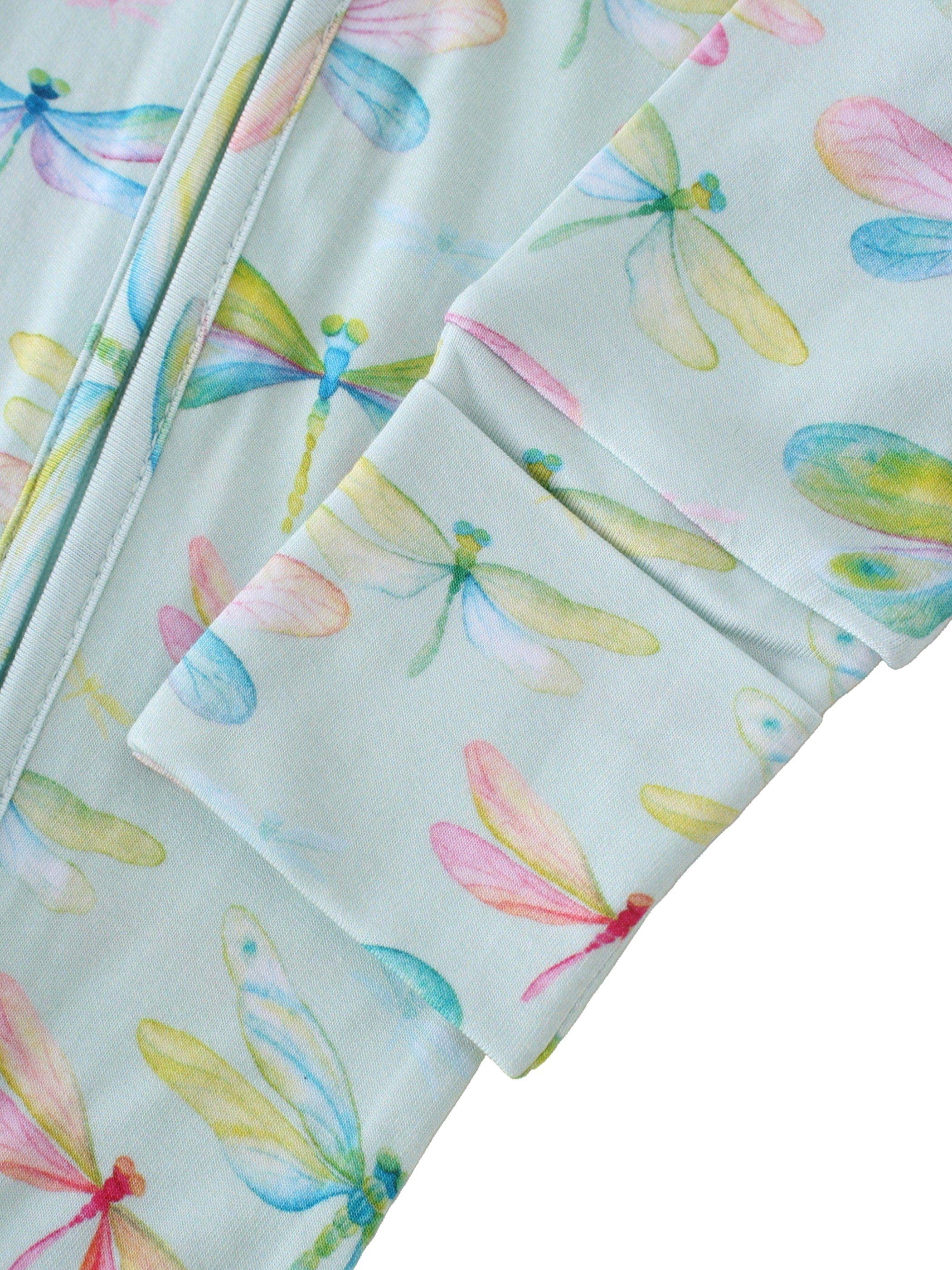 PoshTOT Dragonfly Bamboo Baby Convertible Zippy Romper: 18-24M