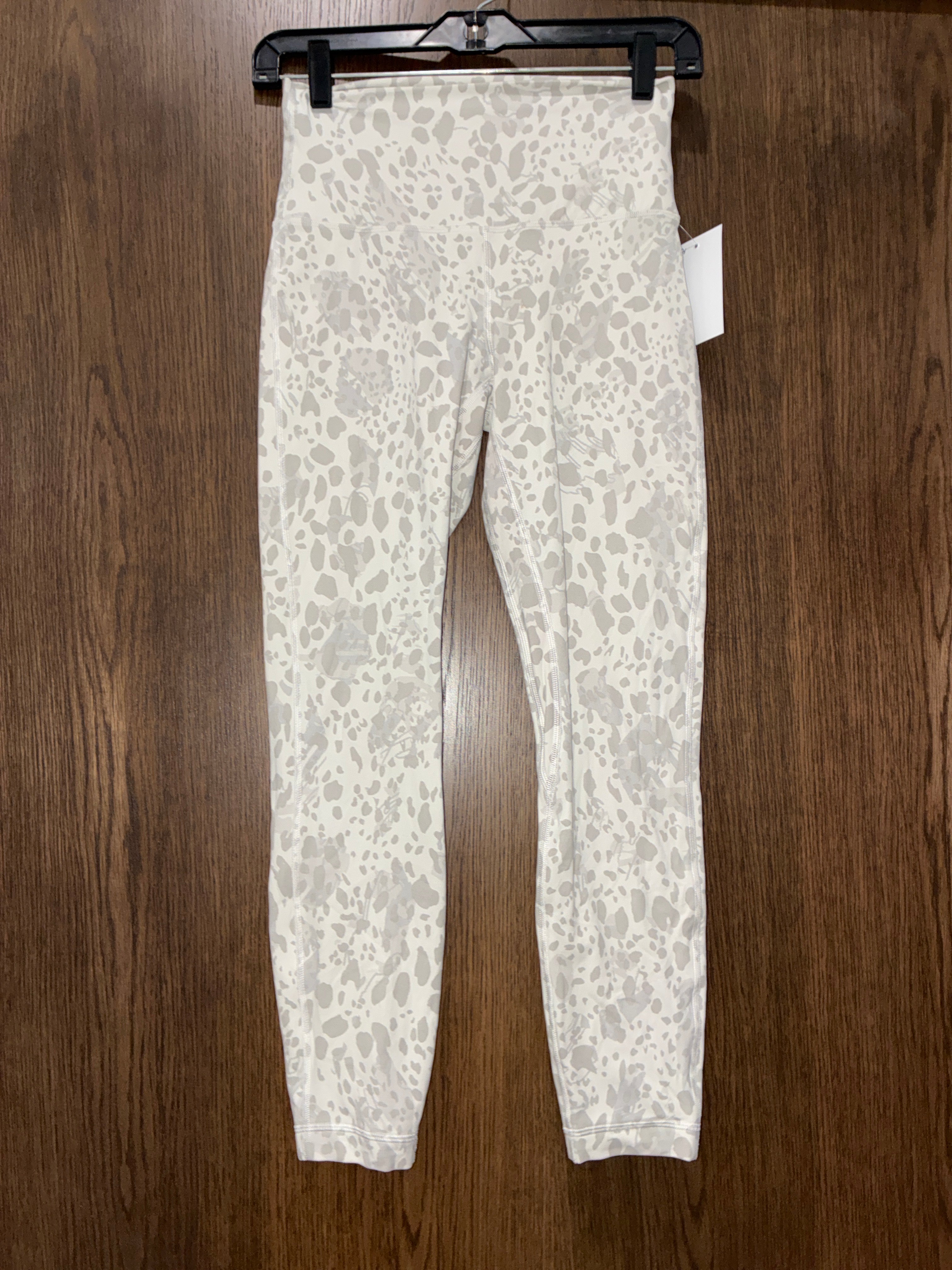 Women’s Lululemon Align™ High-Rise leggings in a Cheetah Camo Antique White Multi pattern Size 6