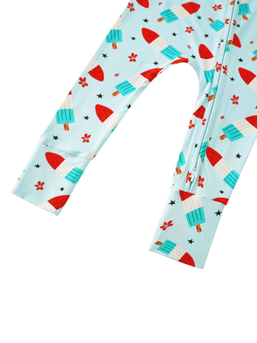 PoshTOT Bomb Pops Bamboo Baby Convertible Zippy Romper: 9-12M
