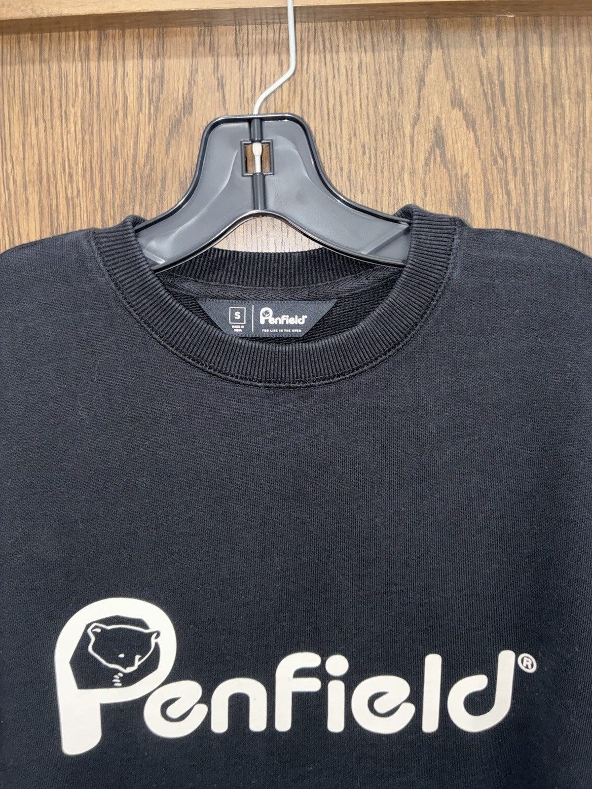Penfield Crewneck Sweatshirt Outerwear Black Mens Size Small Pullover