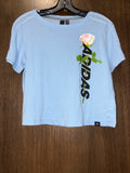 Women’s Adidas Work In Progress Floral Crop Shirt Size XS