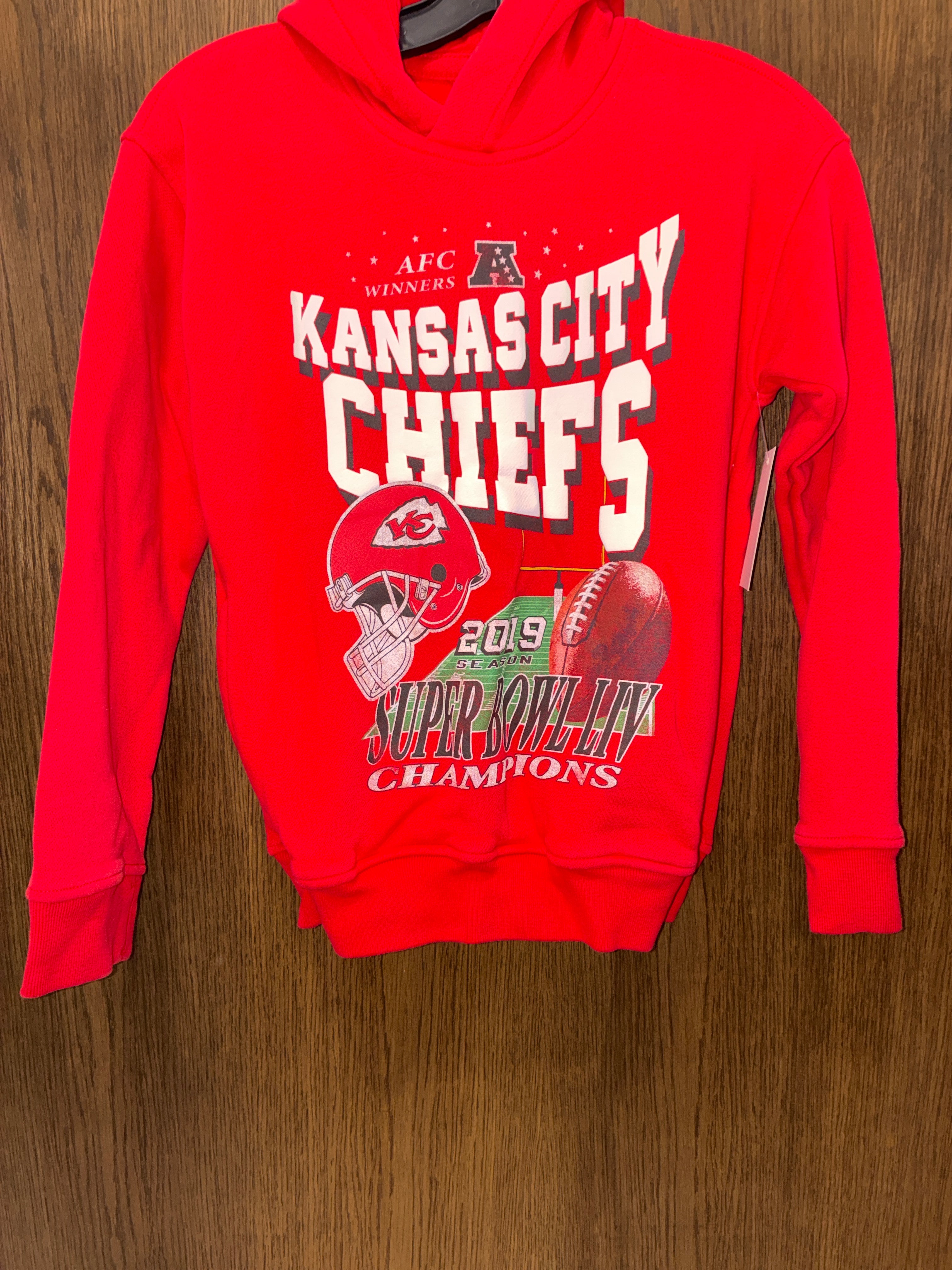 Boys Kansas City Chiefs Hoodie Size Youth Medium