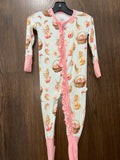 Girls Riley & Rett Rabbits and Egg Basket Pajamas Size 6-9 Months