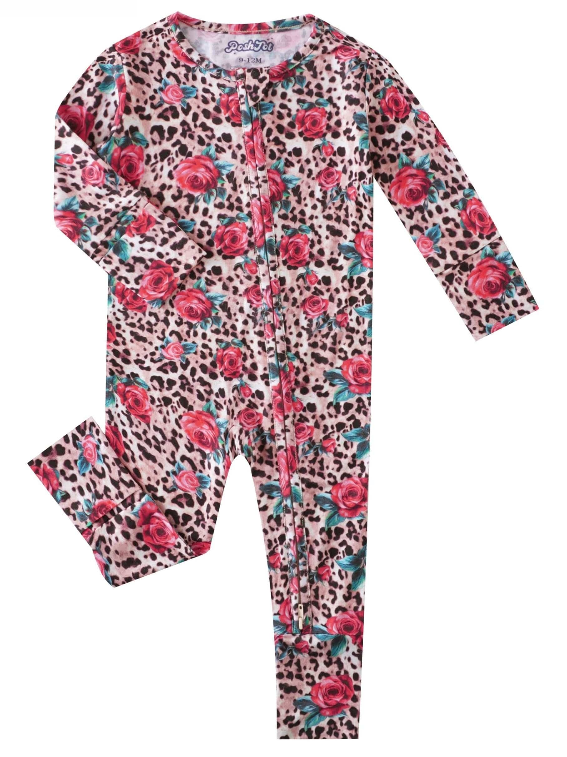 PoshTOT Colorful Stars Bamboo Baby Convertible Zippy Romper: Star / 9-12M