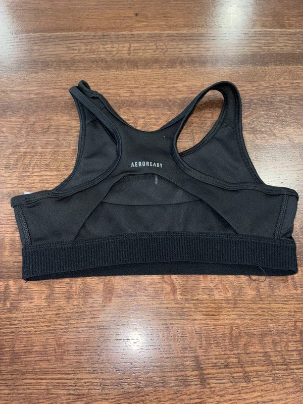 Adidas Girls Techfit Primelift React Sports Bra Size YM 10/12 New Condition