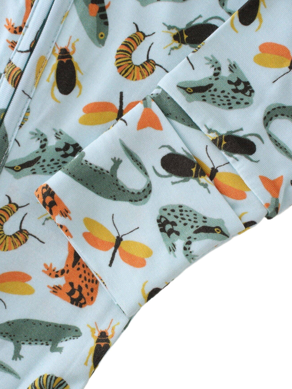 PoshTOT Lizards & Bugs Bamboo Baby Convertible Zippy Romper: 6-9M