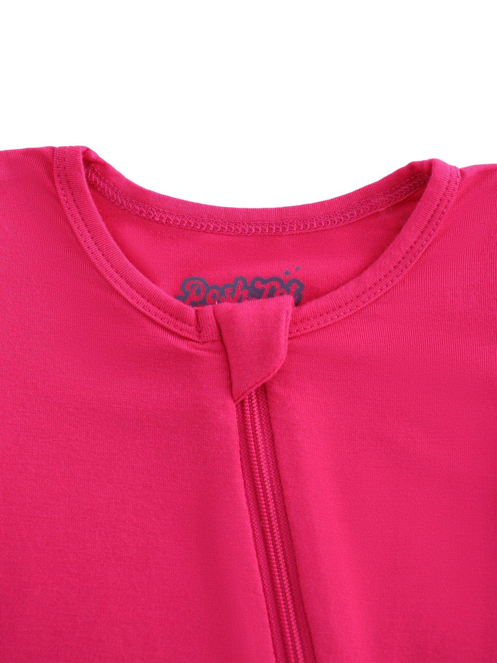 PoshTOT Hot Pink Bamboo Baby Convertible Zippy Romper: 0-3M