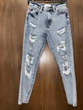 Women’s KanCan Distressed Mom Jean Size 3/25
