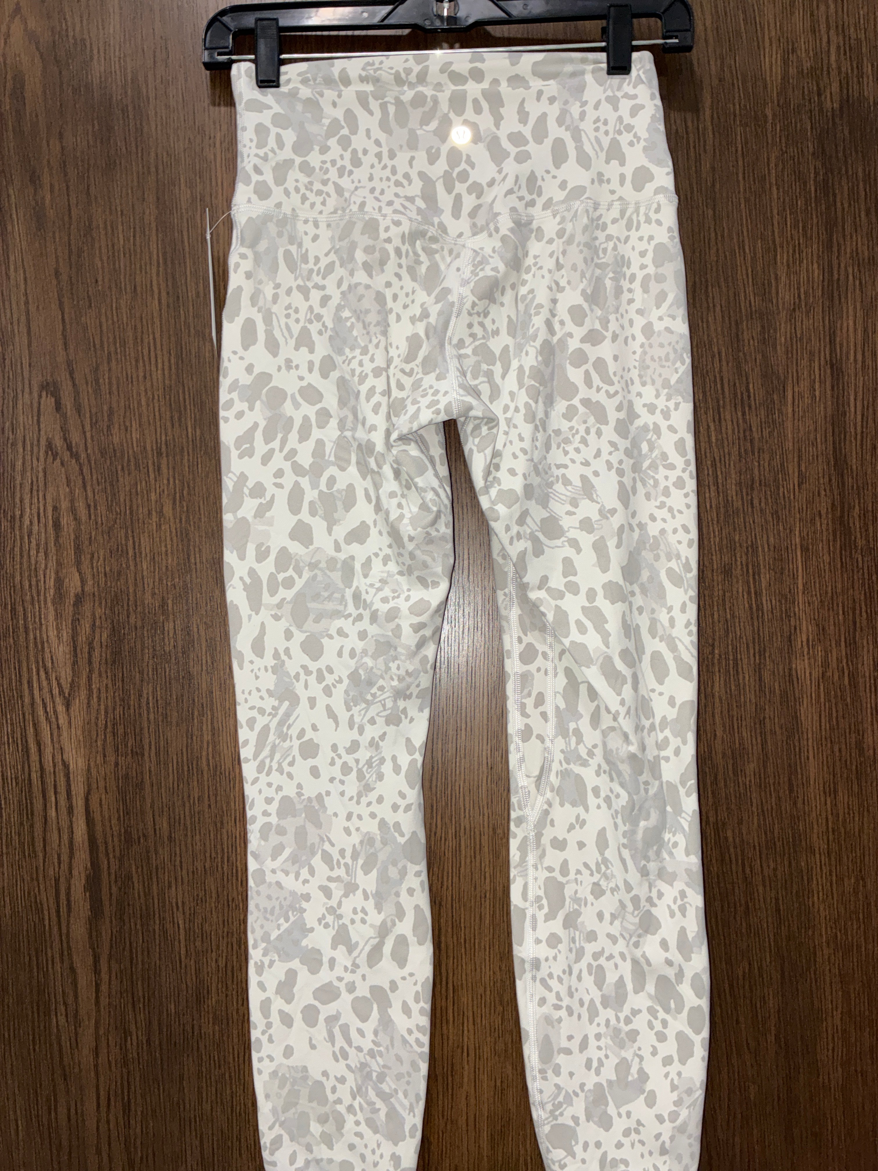Women’s Lululemon Align™ High-Rise leggings in a Cheetah Camo Antique White Multi pattern Size 6