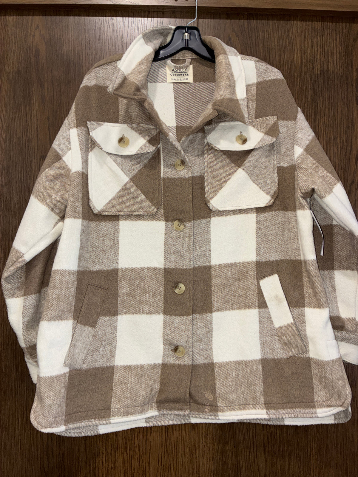Women’s Ashley Outerwear Flannel Shacket Size XL
