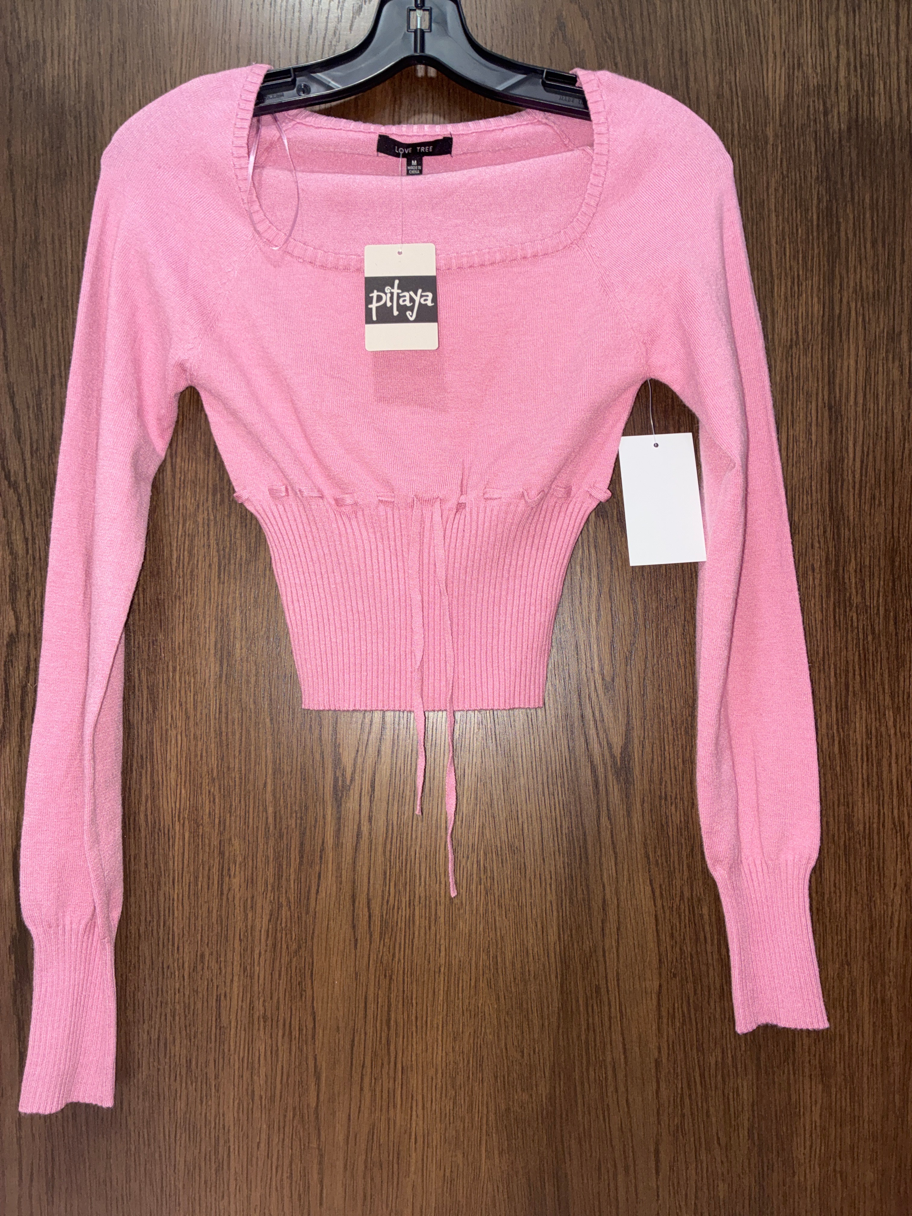Women’s Love Tree Long Sleeve Sweater Blouse Size Medium