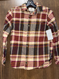 Boys Legendary Whitetails Flannel Button Up Size Youth Medium