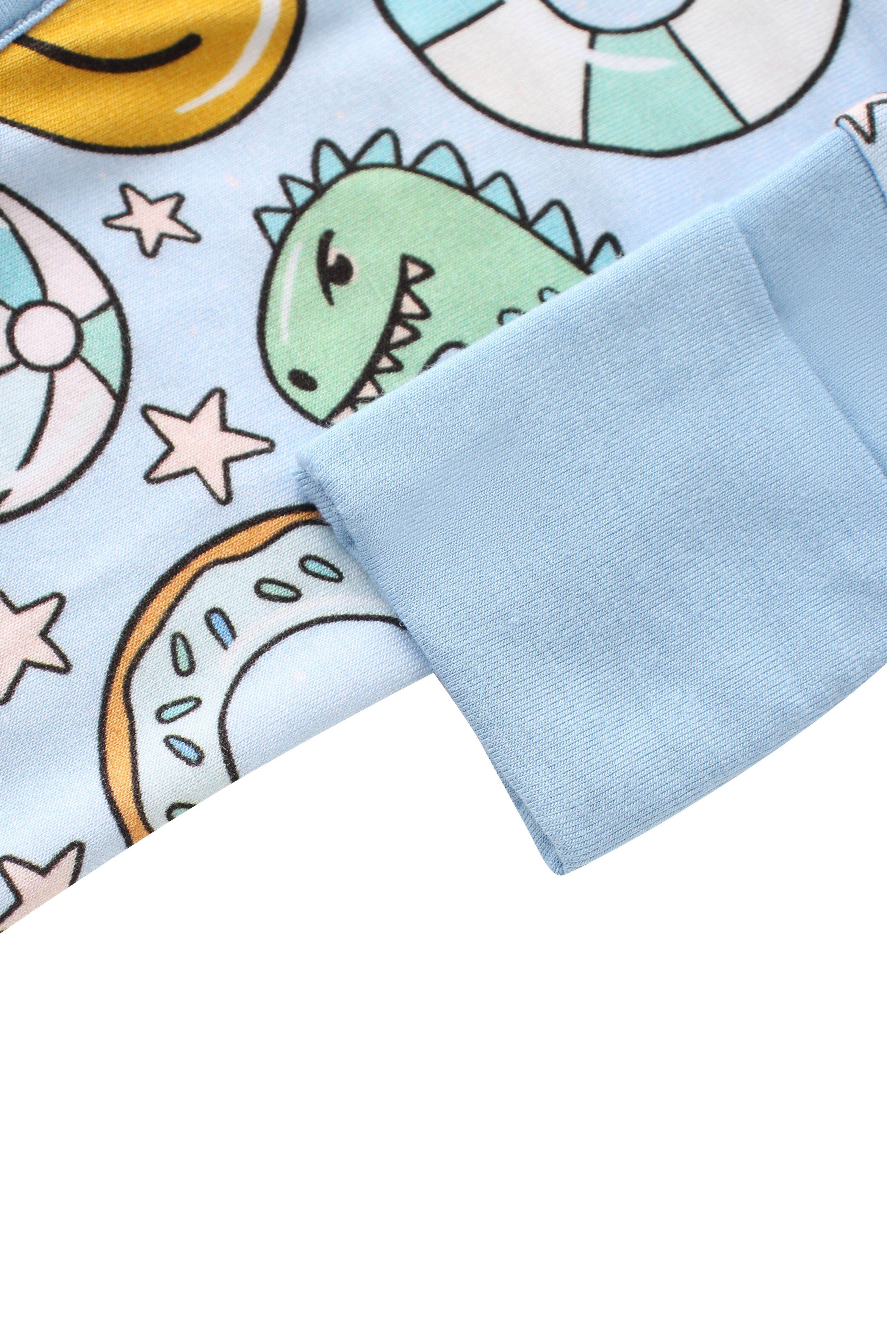 PoshTOT Summer Bamboo Baby Convertible Zippy Romper: 18-24M