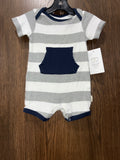 Boys Burts Bees Baby Romper Size 6-9 Months