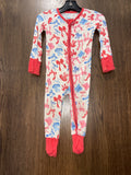 Girls Little One Shop USA Bows Pajamas Size 6-12 Months
