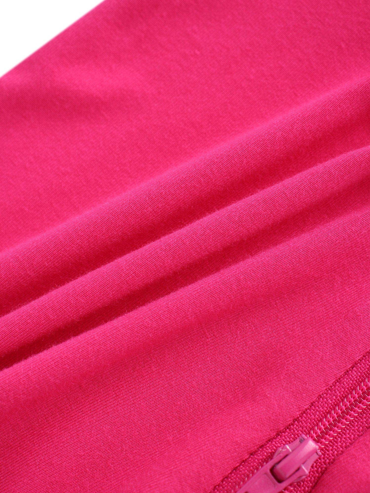 PoshTOT Hot Pink Bamboo Baby Convertible Zippy Romper: 6-9M