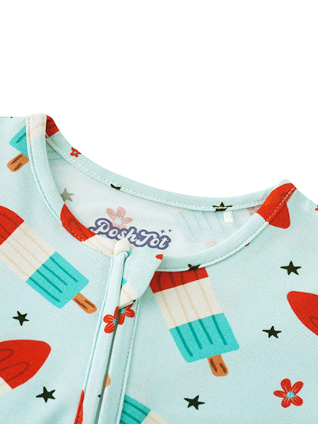 PoshTOT Bomb Pops Bamboo Baby Convertible Zippy Romper: 18-24M