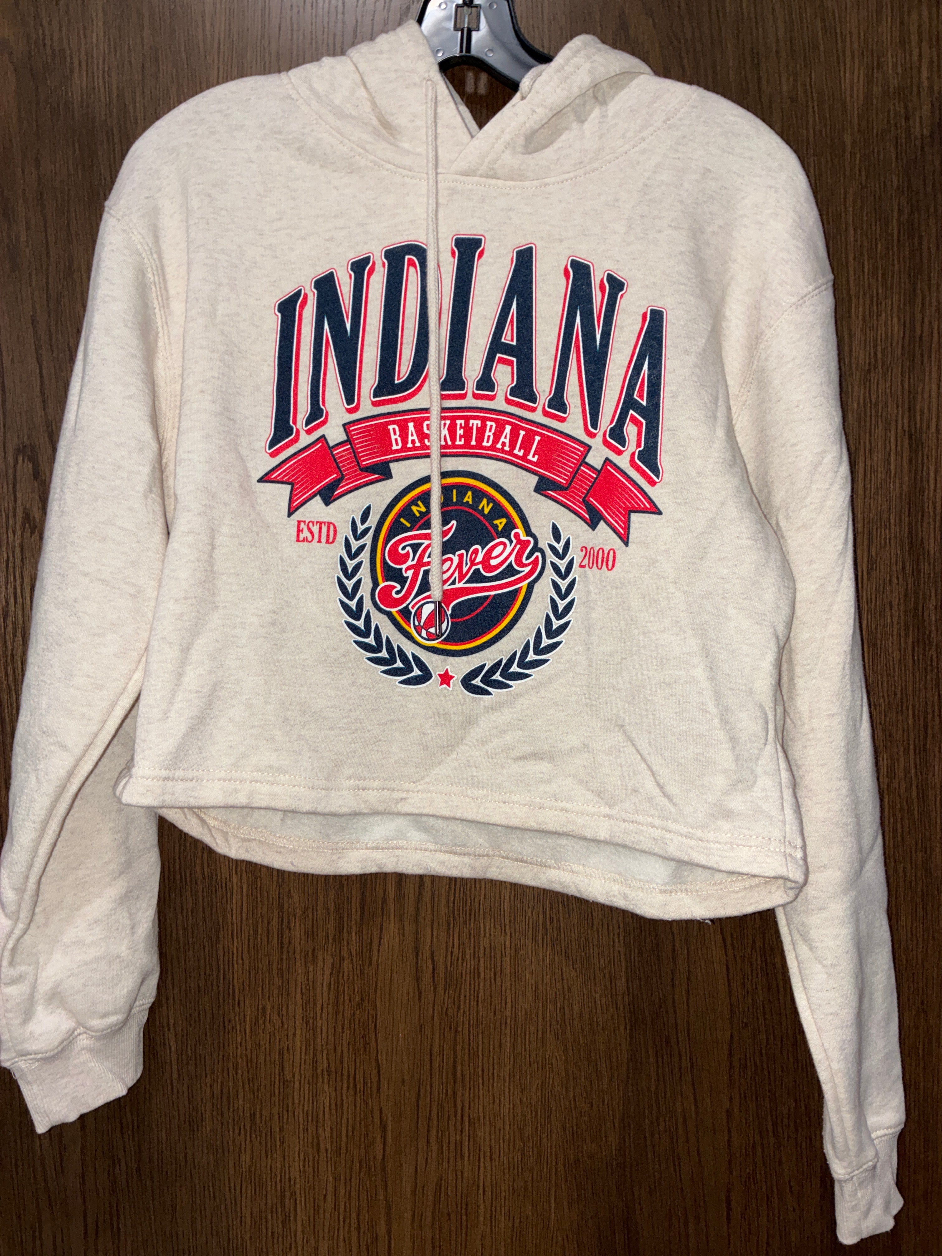 Women’s Indiana Fever Cropped Hoodie Size Small