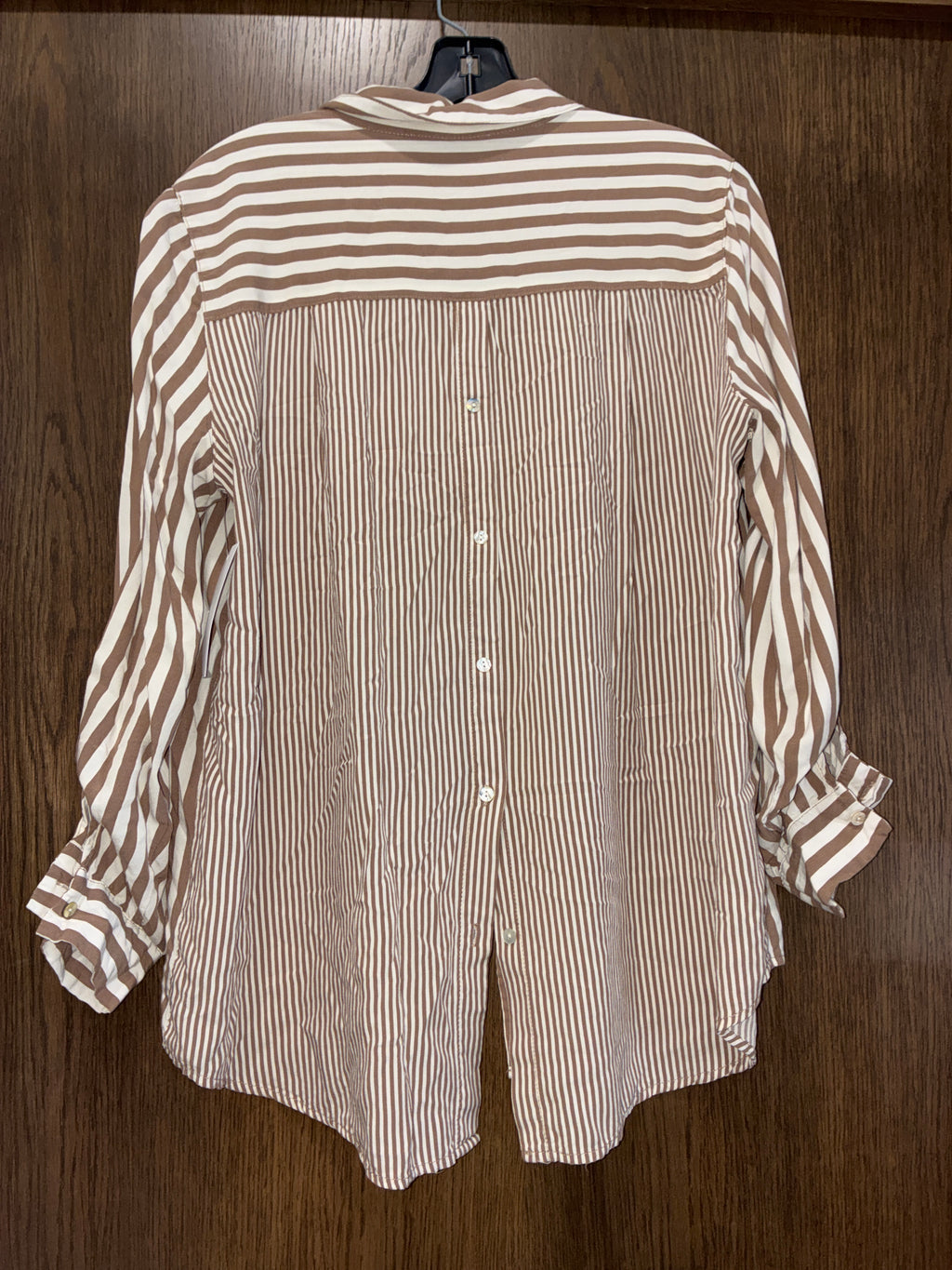 Women’s Jane + Delancey Striped Button Up Blouse Size XL