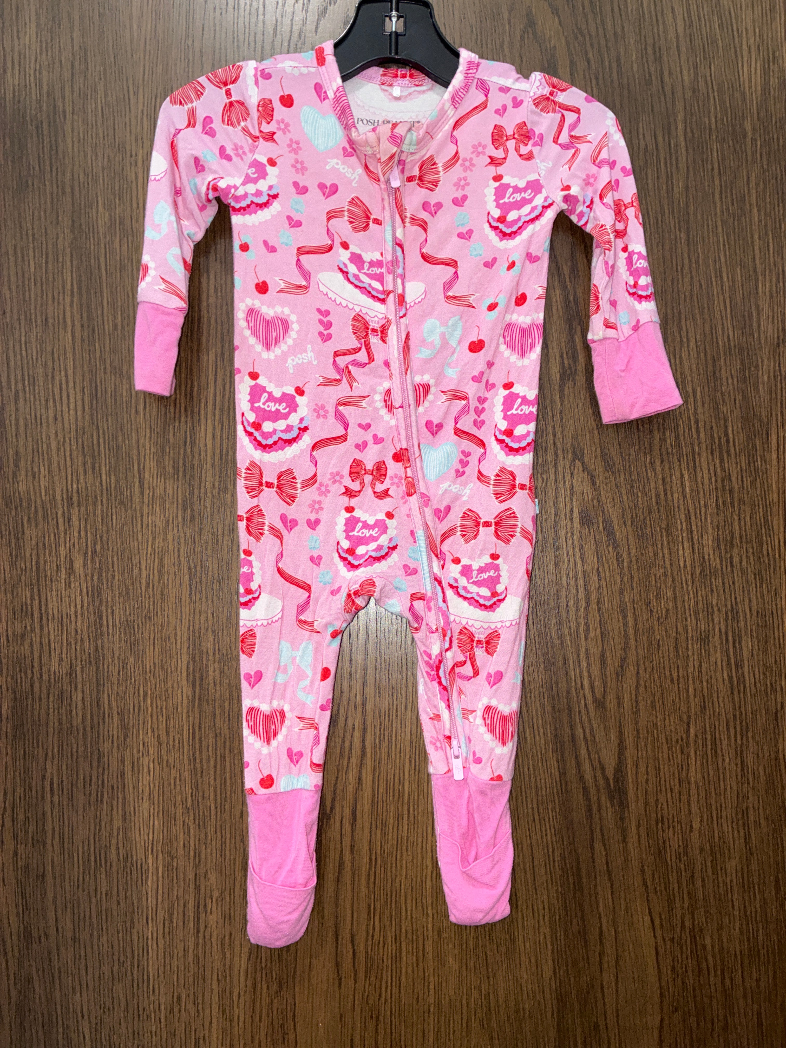 Girls Posh Peanut Love Cake Pajamas Size 3-6 Months