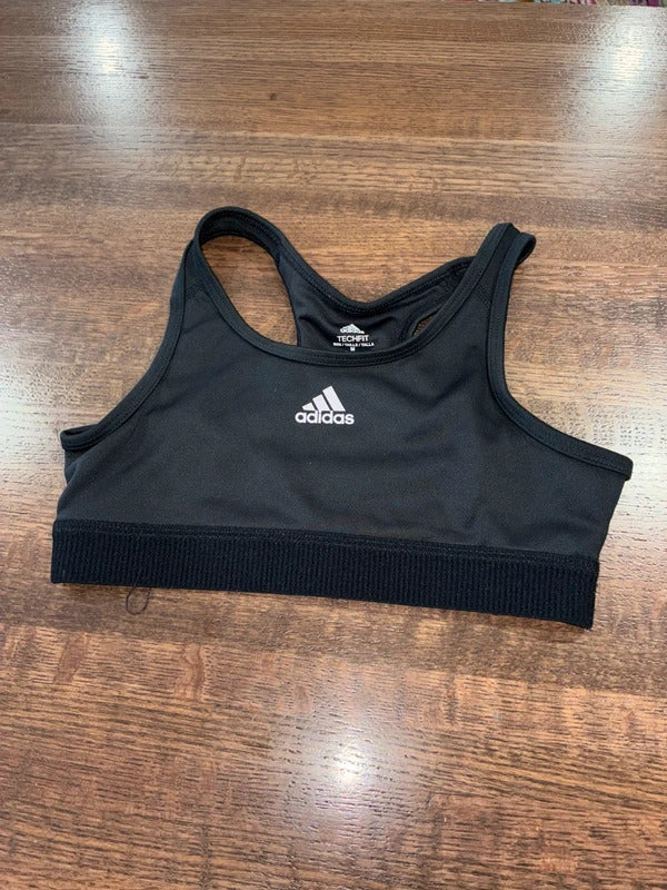 Adidas Girls Techfit Primelift React Sports Bra Size YM 10/12 New Condition