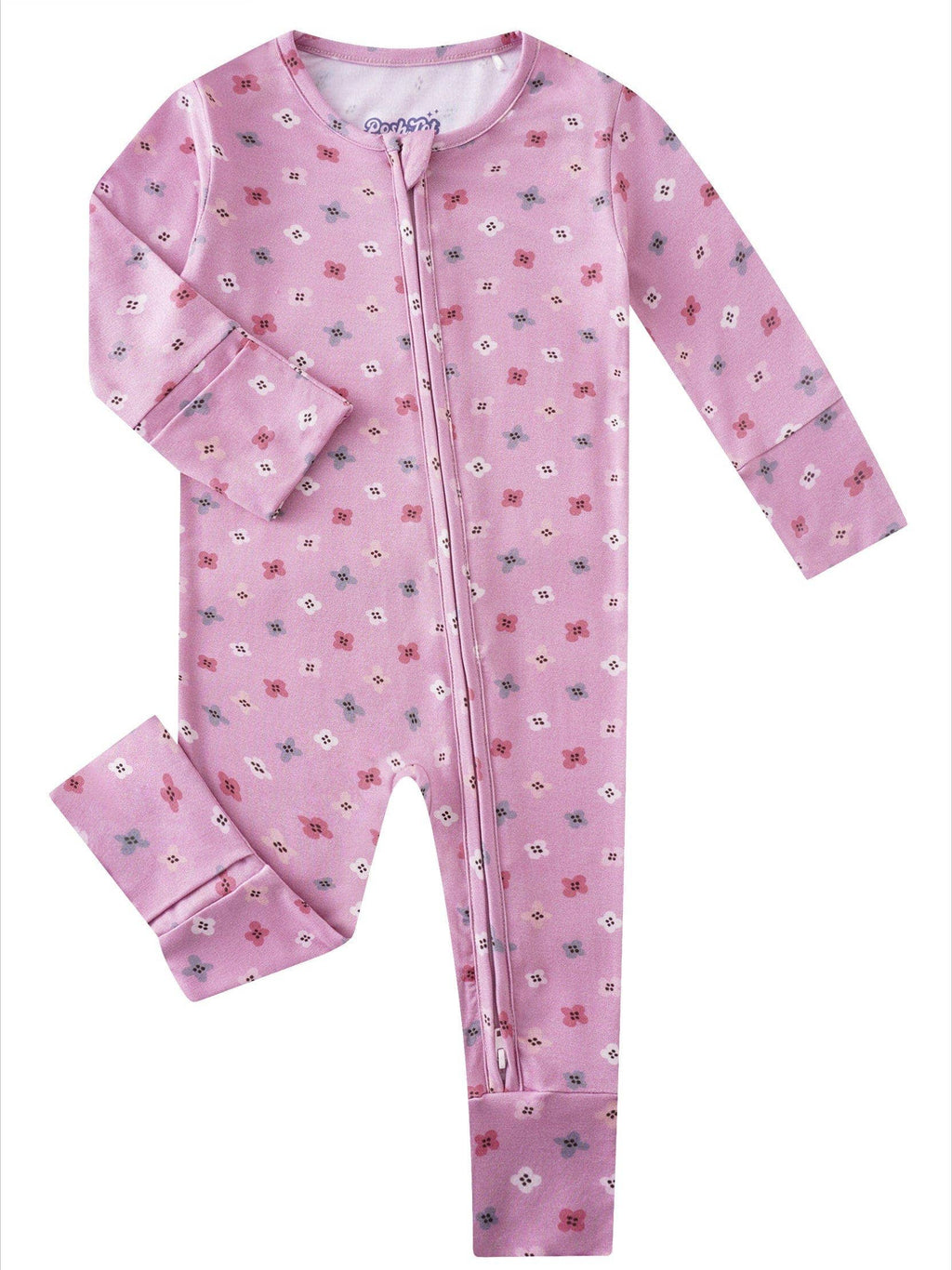 PoshTOT Colorful Stars Bamboo Baby Convertible Zippy Romper: Star / 9-12M