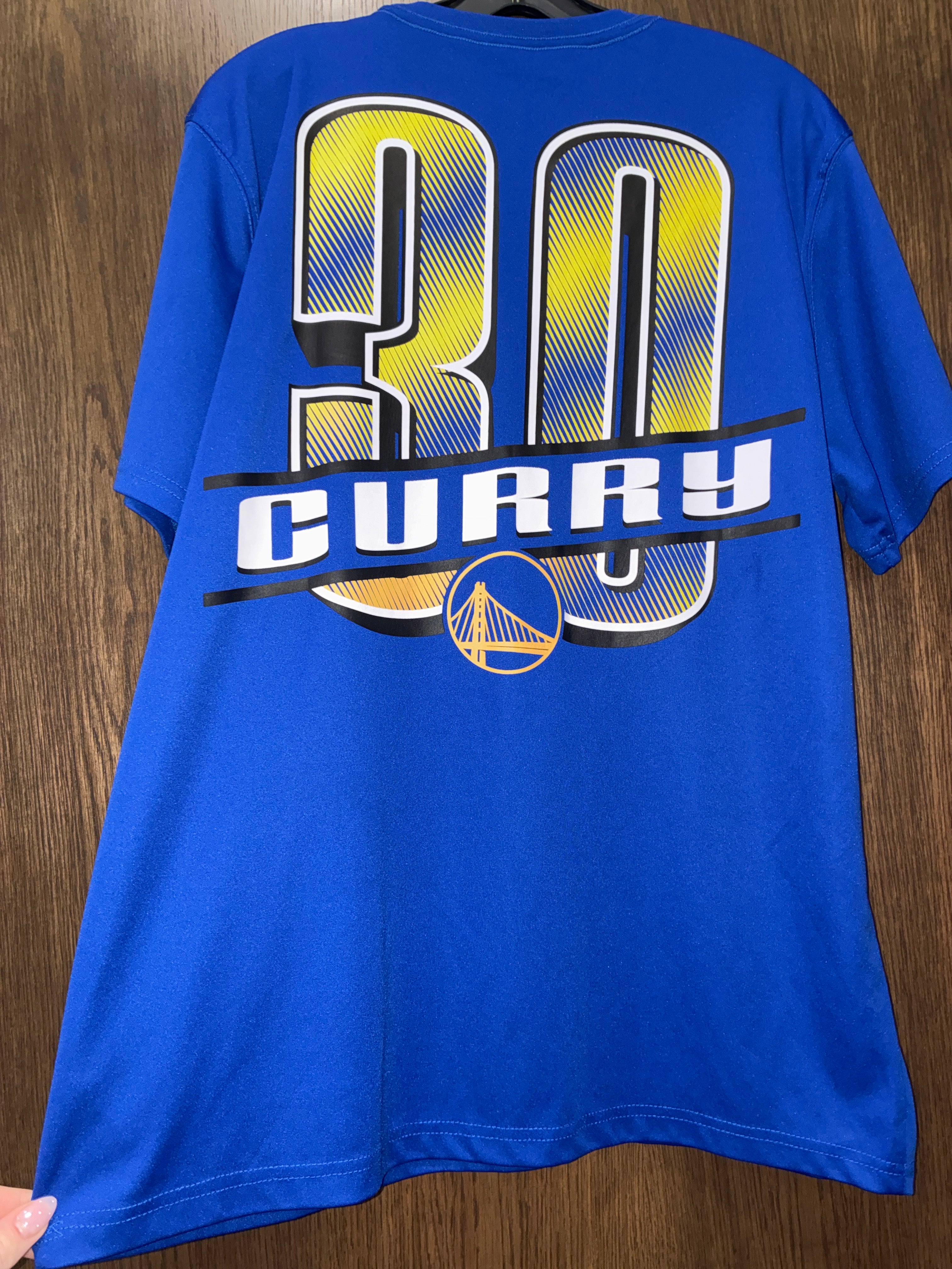 Men’s NBA Golden State Warriors Steph Curry #30 short Sleeve Size Large