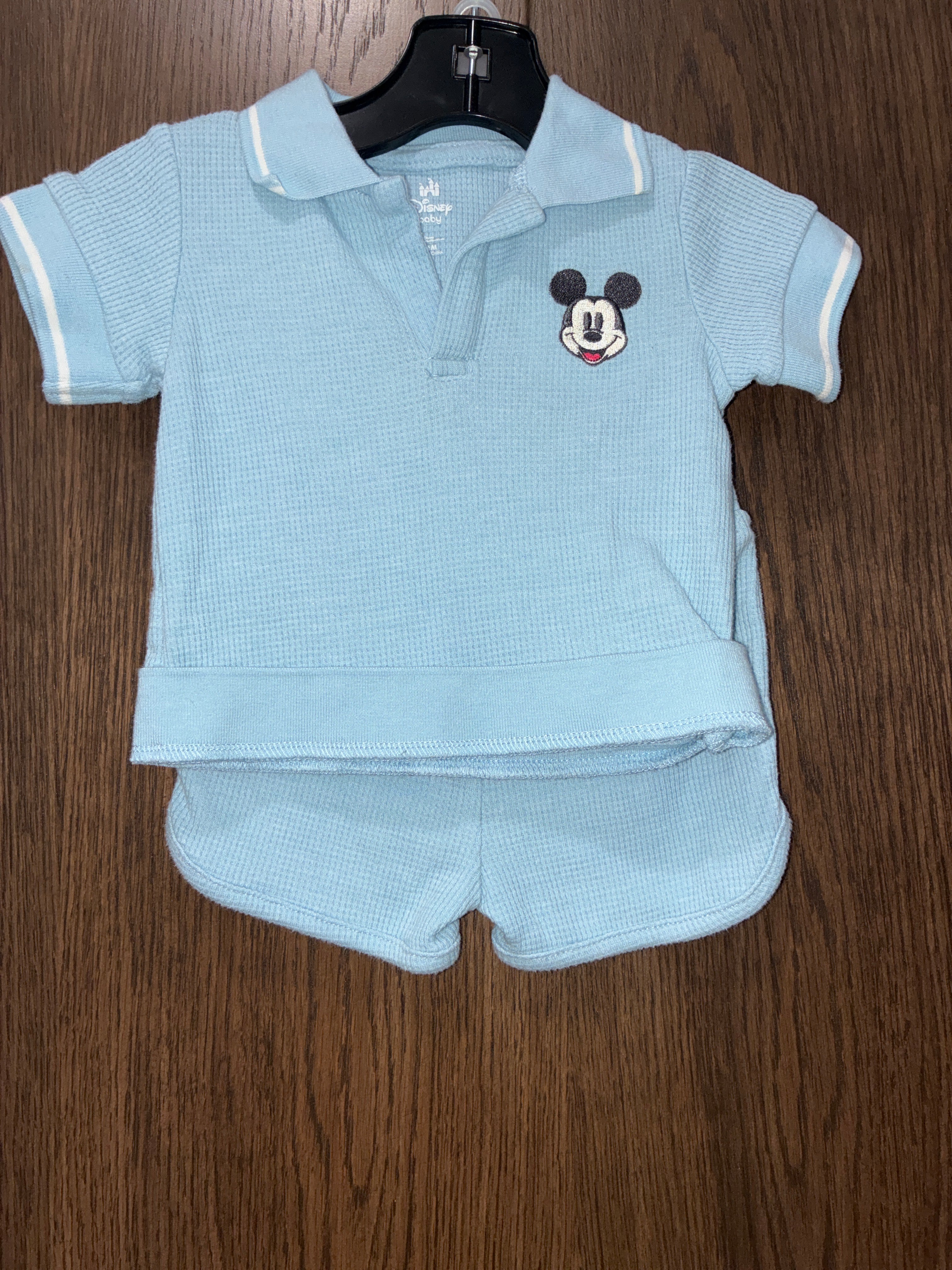 Boys Disney Mickey Mouse Waffle Set Size 3-6 Months