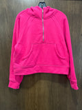 Women’s Crop 1/2 Zip Hoodie Size Large