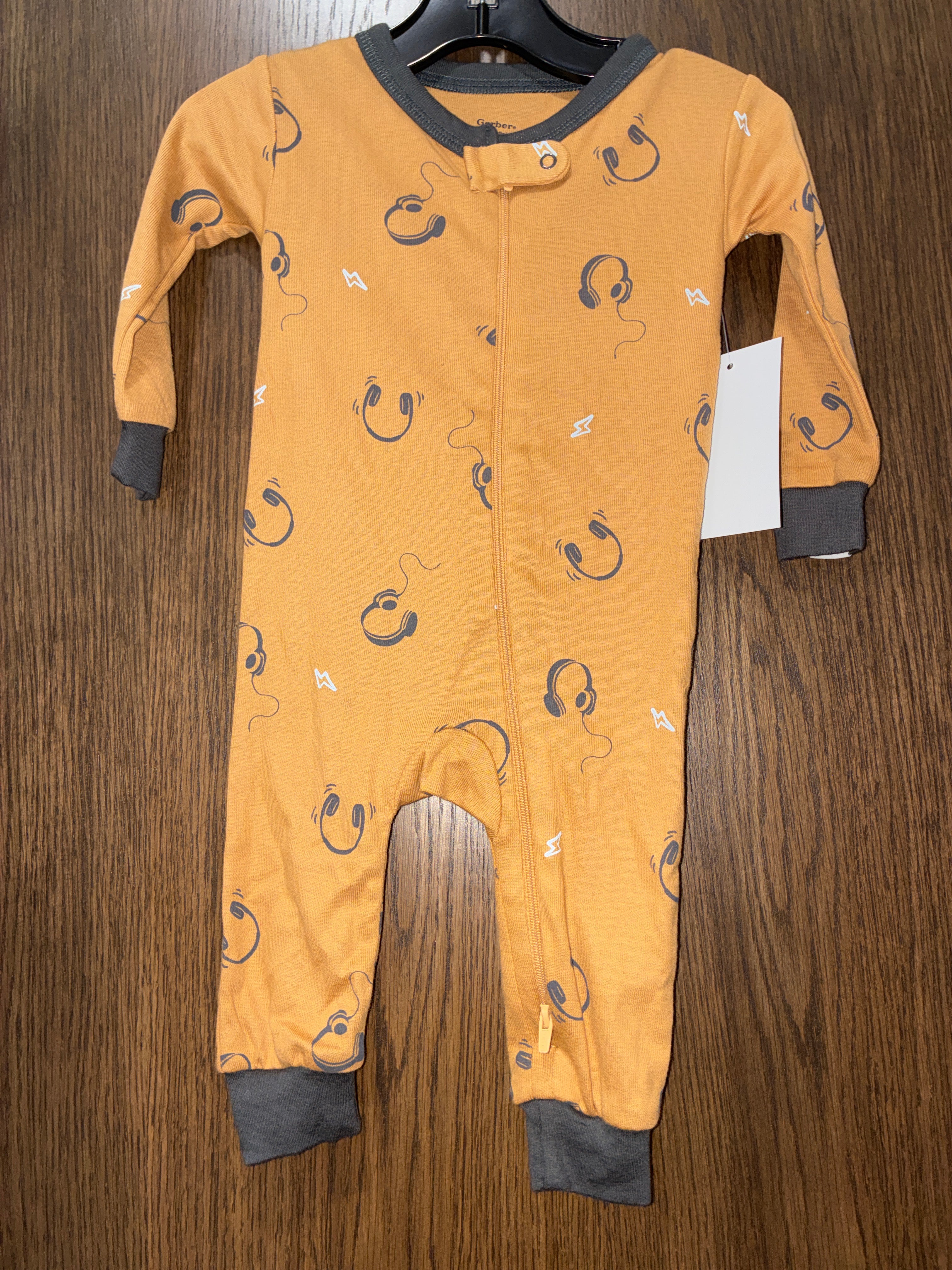 Gerber Headphone Romper Size 3-6 Months