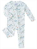 PoshTOT Shark Bamboo Baby Convertible Zippy Romper: 12-18M