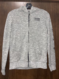 Boys Abercrombie & Fitch heather grey full-zip hoodie Size Youth Medium 11/12