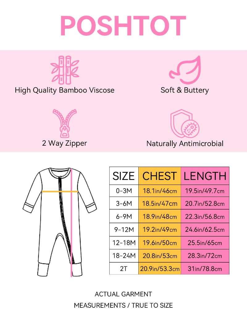 PoshTOT Shark Bamboo Baby Convertible Zippy Romper: 9-12M