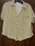 Women’s The Workshop Button Up Blouse Size Medium
