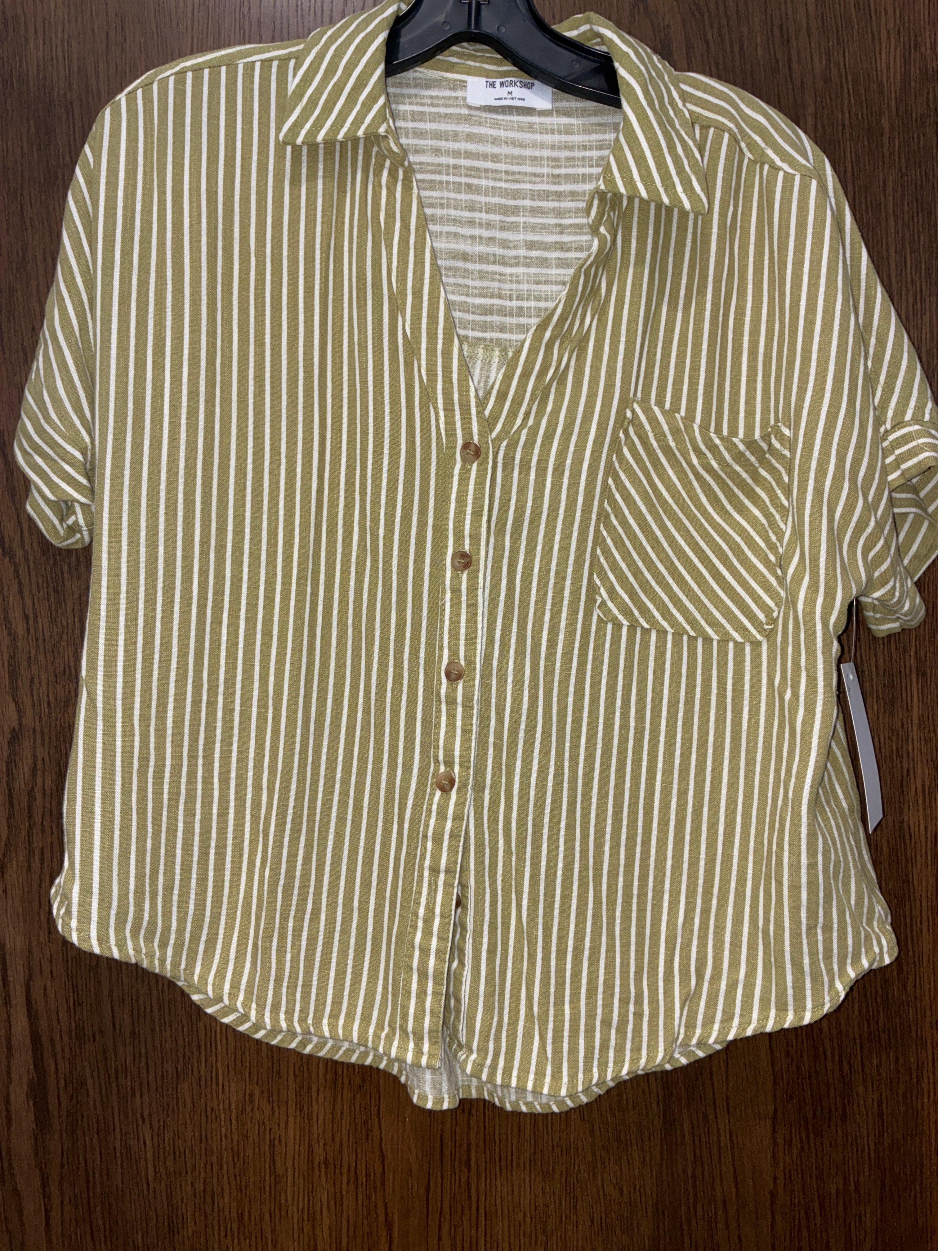Women’s The Workshop Button Up Blouse Size Medium