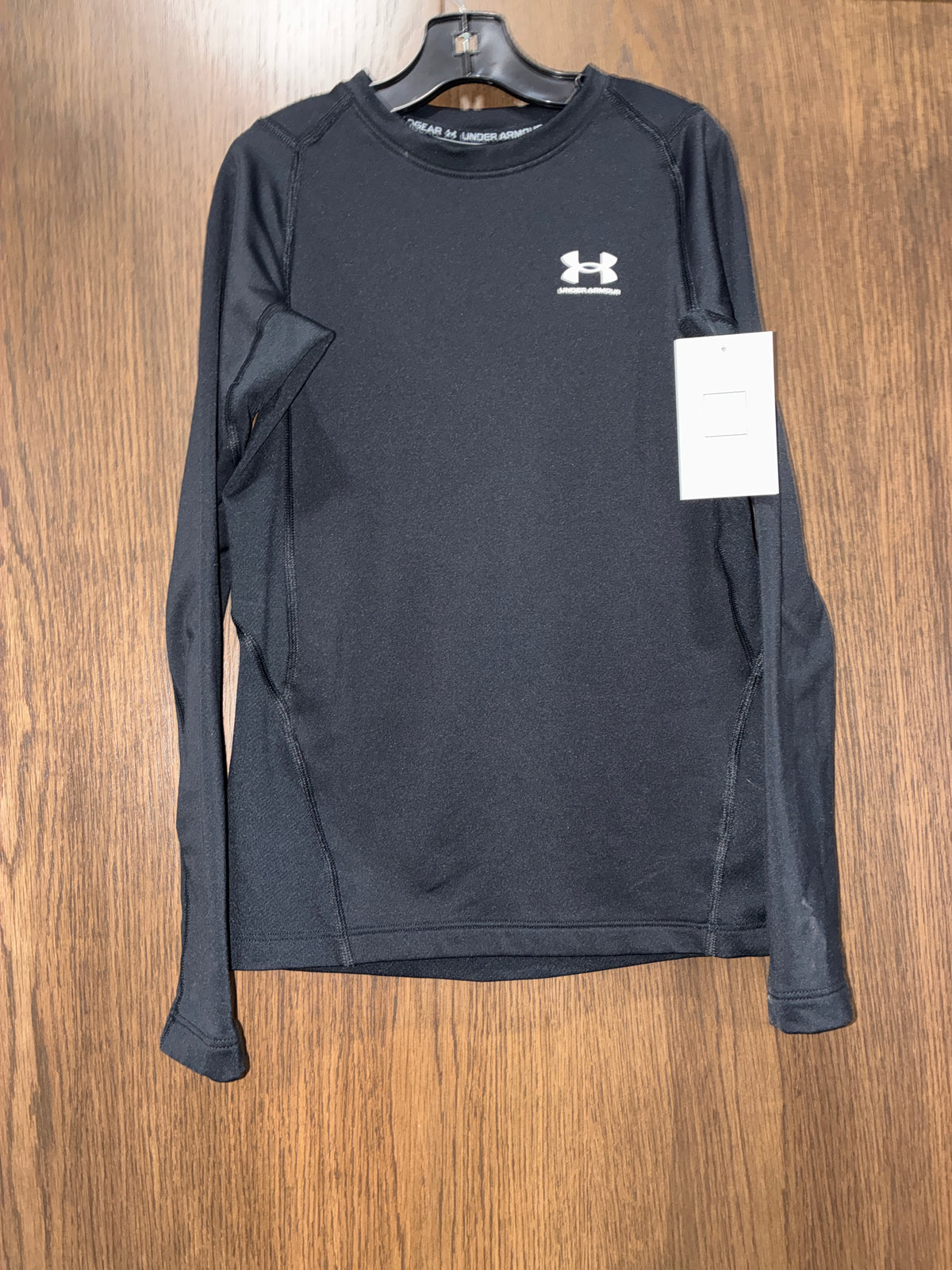 Boys Under Armour Fitted Cold Gear Long Sleeve Compression Shirt Size Youth Medium