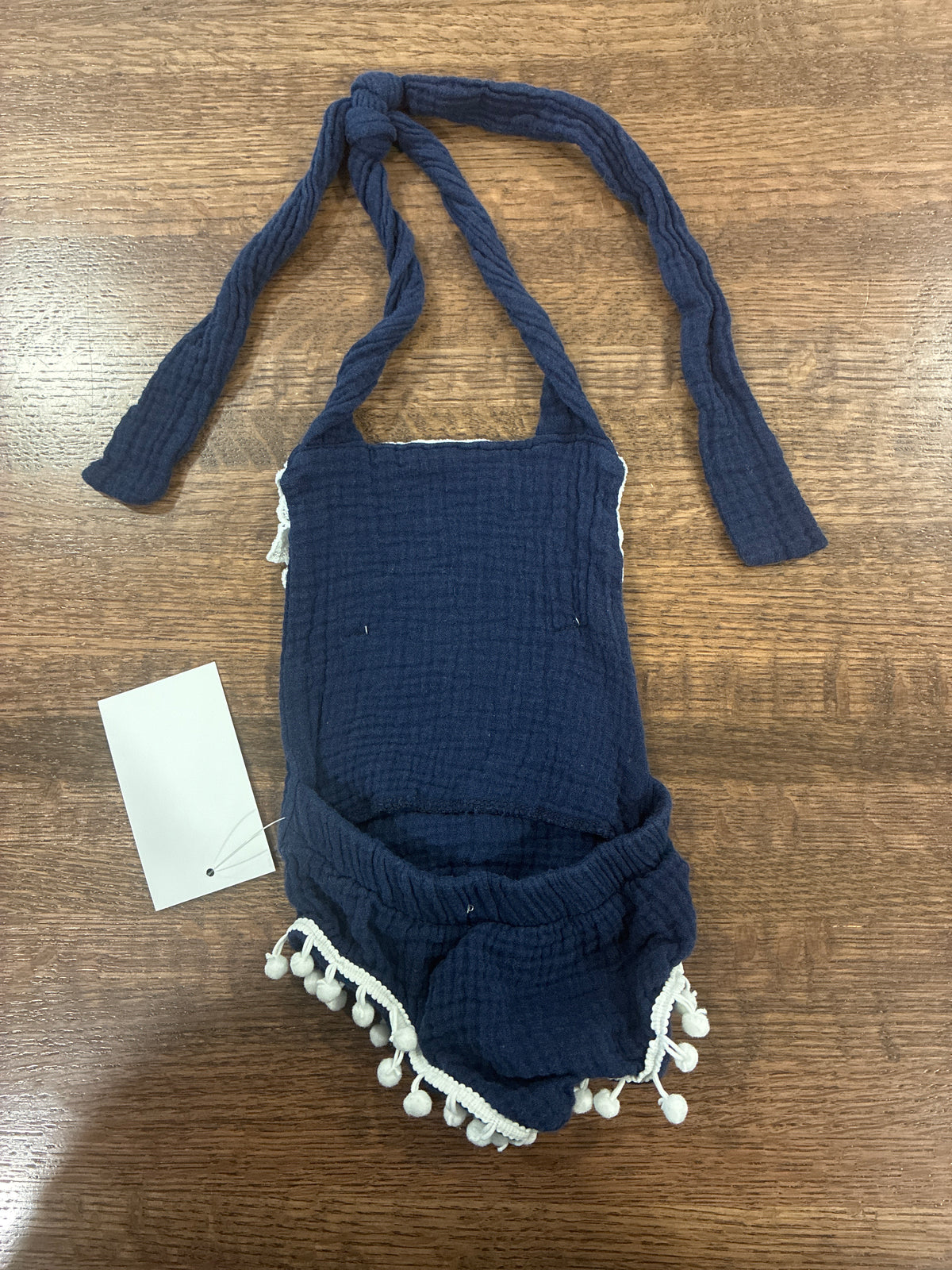 Girls Bailey Blossoms Backless Halter Romper Size 0-3 Months