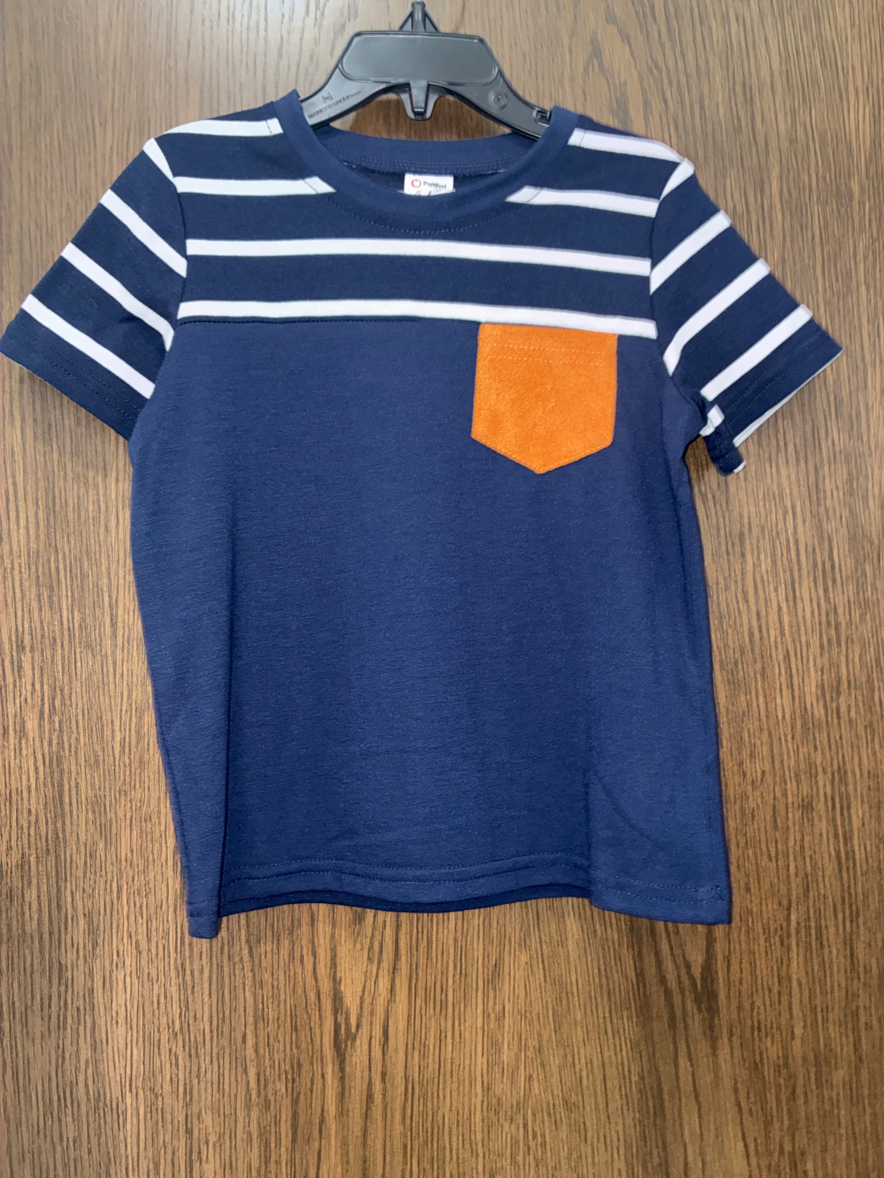 Boys Colorblock striped pocket tee Shirt Size 3T