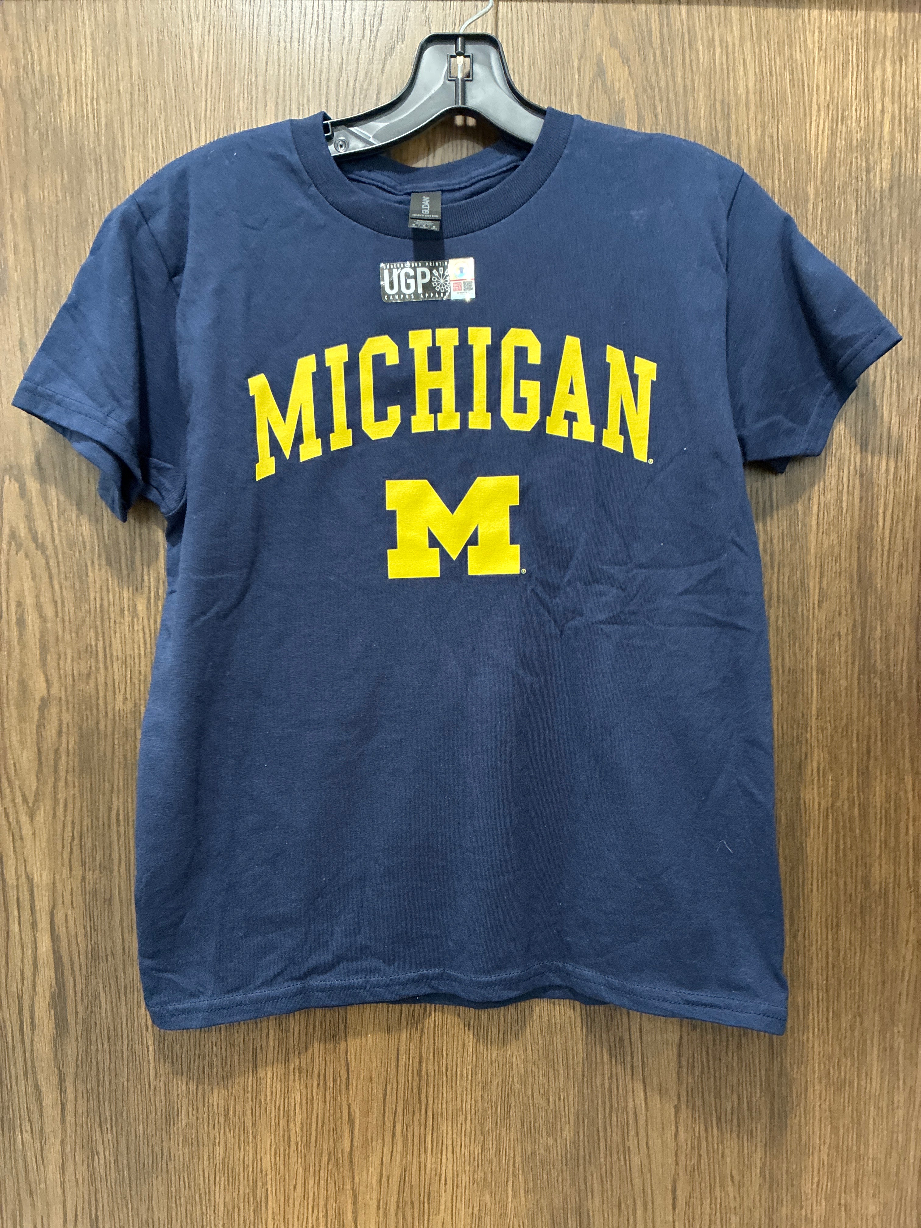 Boys Michigan Short Sleeve Shirt Size Youth Medium