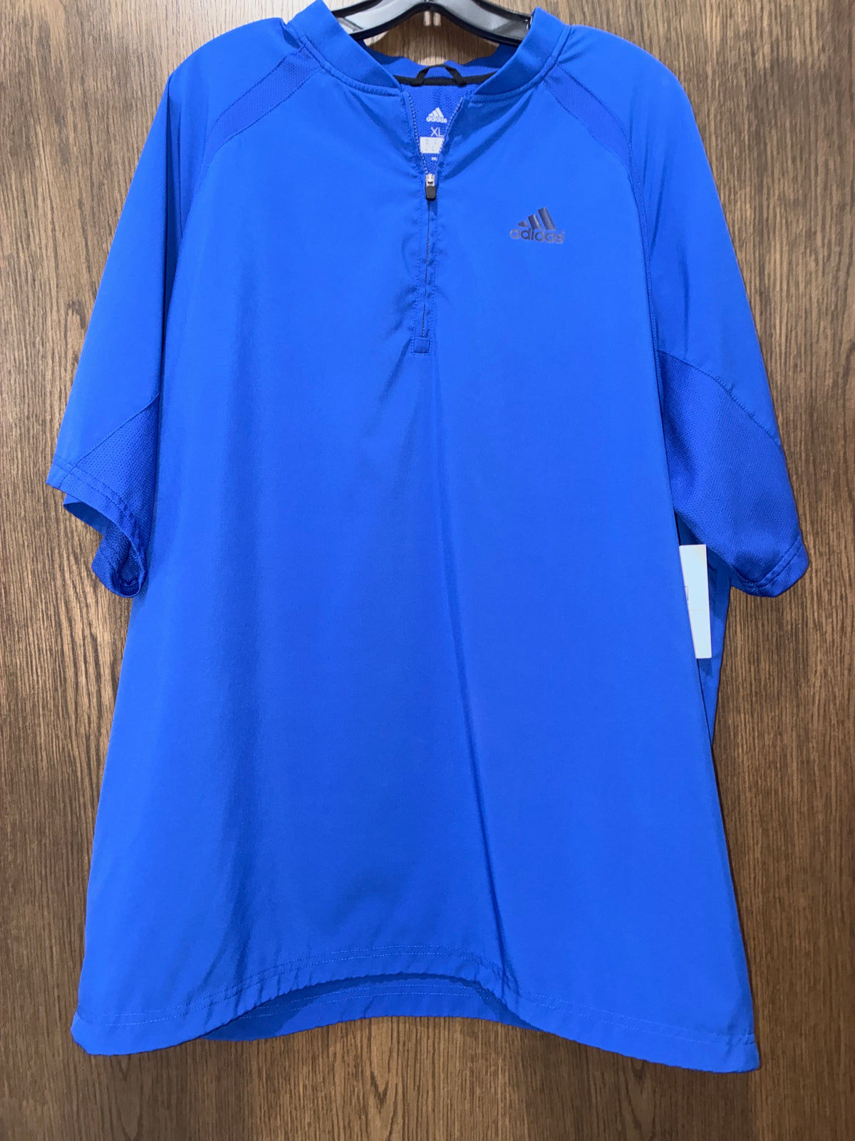Men’s Adidas 1/4 Zip Performance Short Sleeve Shirt Size XL