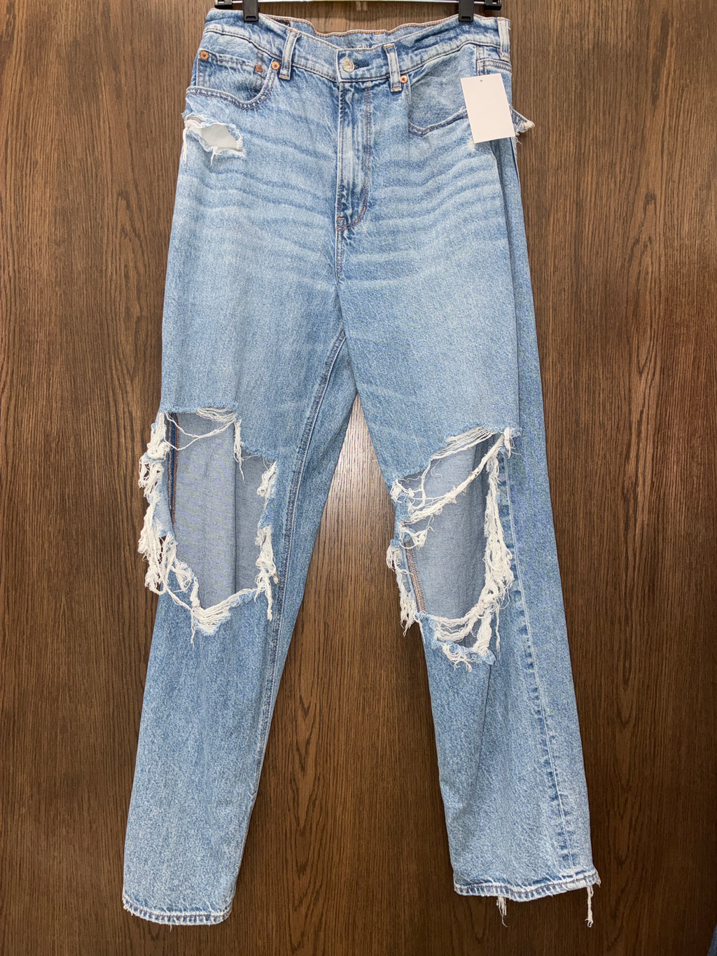 Women’s American Eagle Highest Rise Baggy Straight Jeans Size 12R