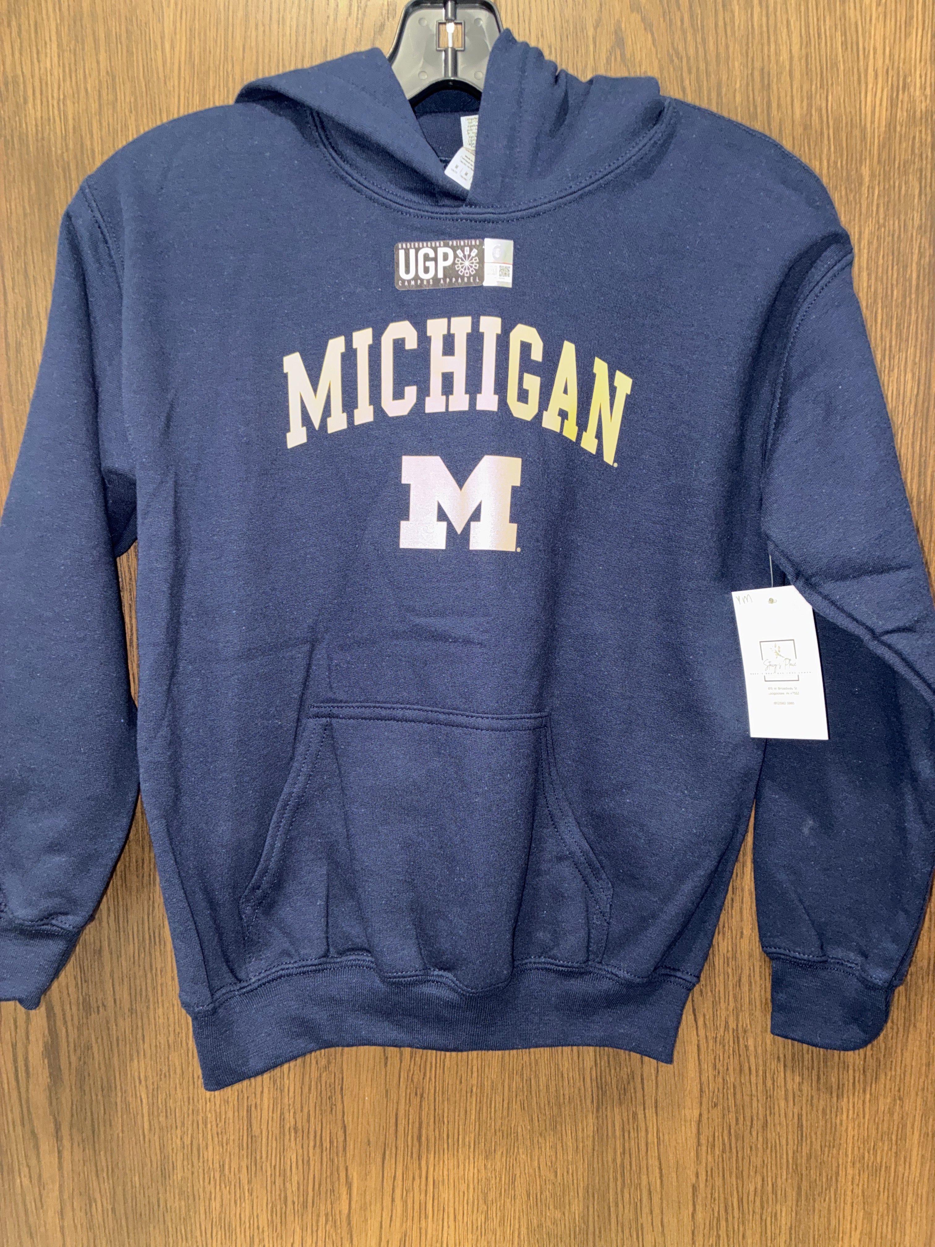 Boys Michigan Hoodie Size Youth Medium