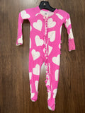 Girls Bums and Roses Heart Ruffle Butt Pajamas Size 3-6 Months