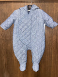 Baby Gap Quilted Chambray Bear One-Piece Size 3-6 Months